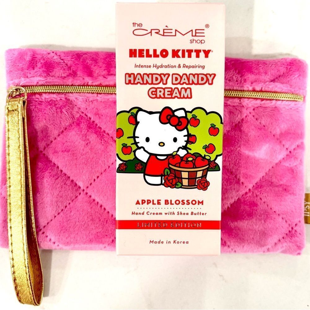 GLAM PACK!! The Crème Shop Hello Kitty Handy Dandy Cream - Apple Blossom